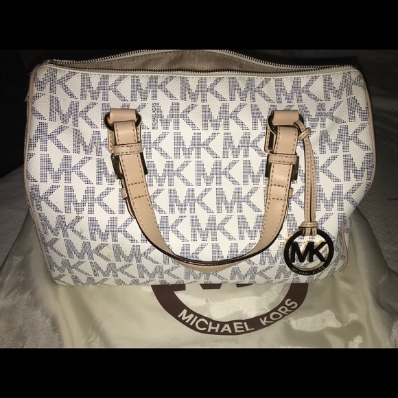 Michael Kors Large white and navy Grayson - Picture 6 of 10